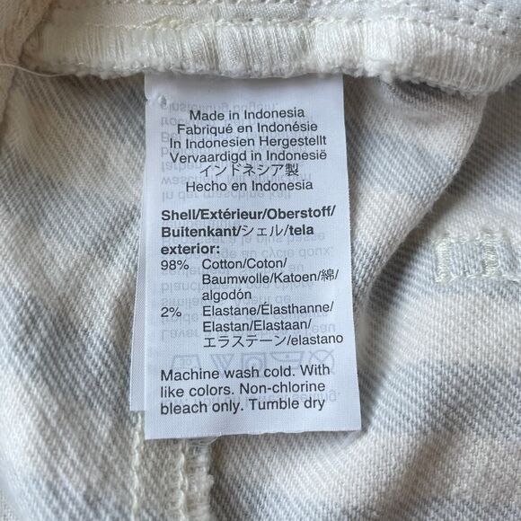 Madewell Stretch A-Line Denim Mini Skirt in Pompano Stripe - Size: 29 - Picture 6 of 6